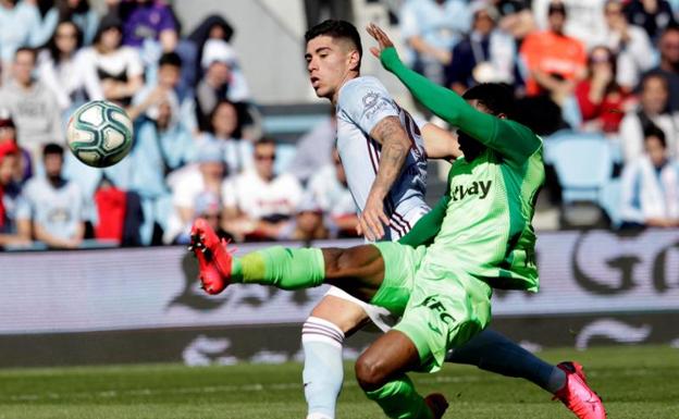 Aspas hunde a un Leganés que jugó 70 minutos en superioridad