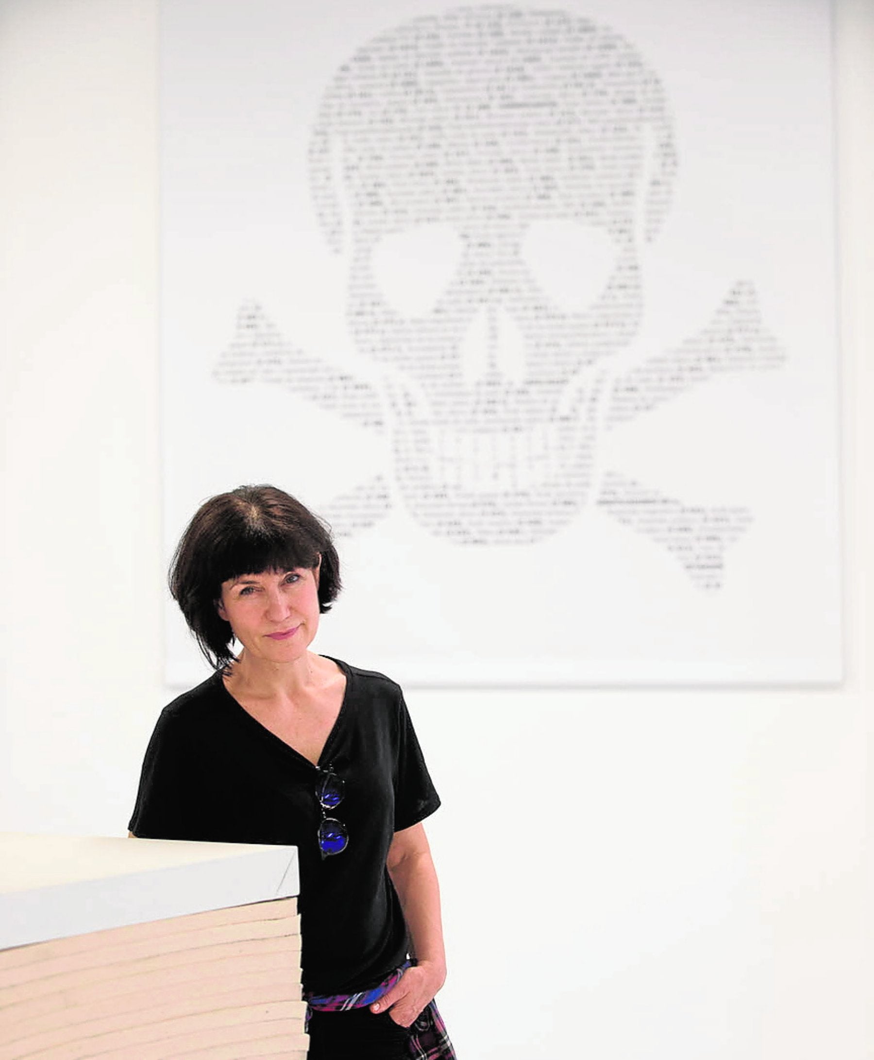 La artista Bene Bergado en el Centro Párraga de Murcia.