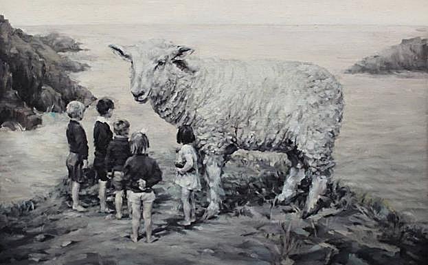 'S/T 8', óleo sobre lino de 2017. 