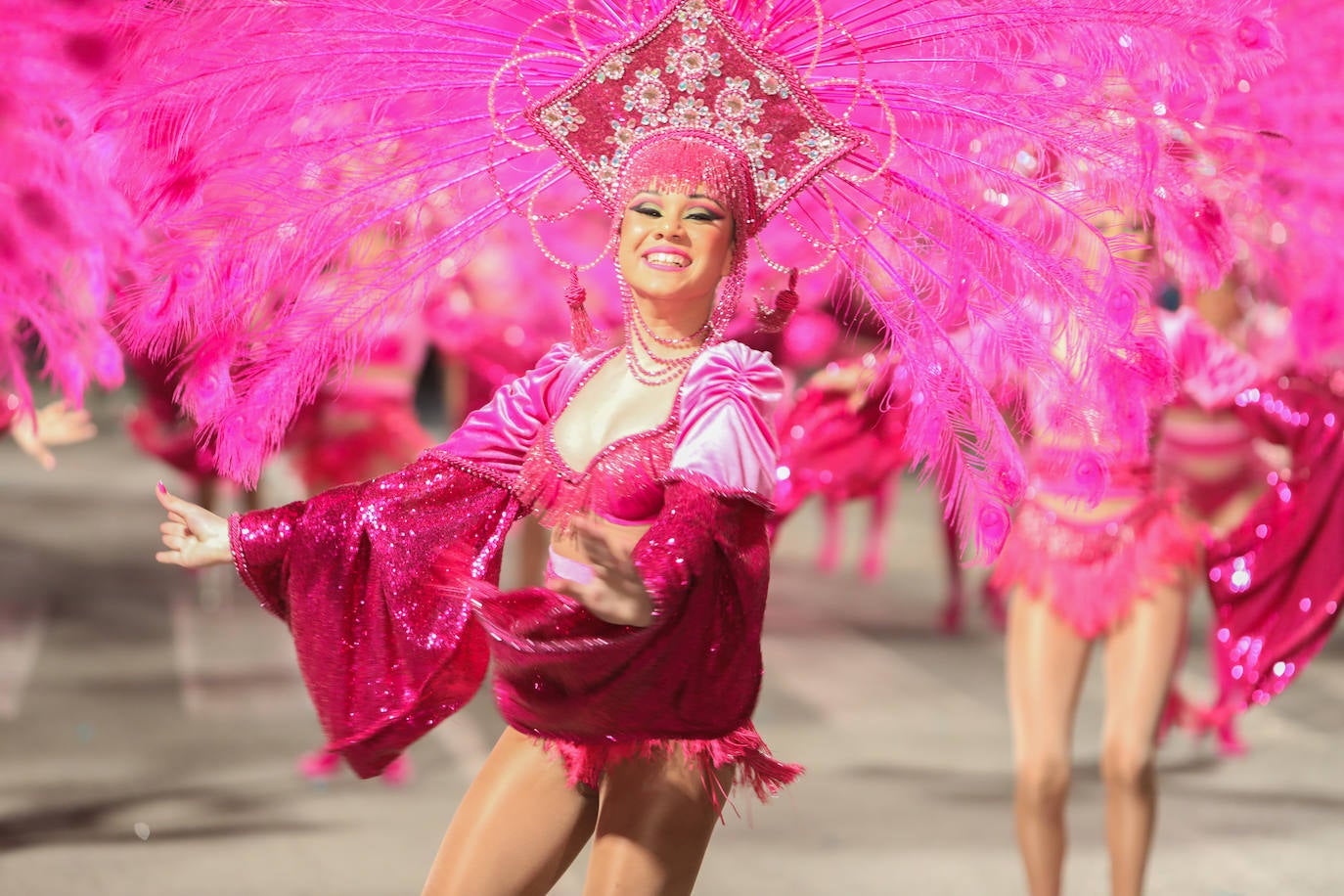 Fotos: Águilas se llena de color en el segunda gran desfile del Carnaval