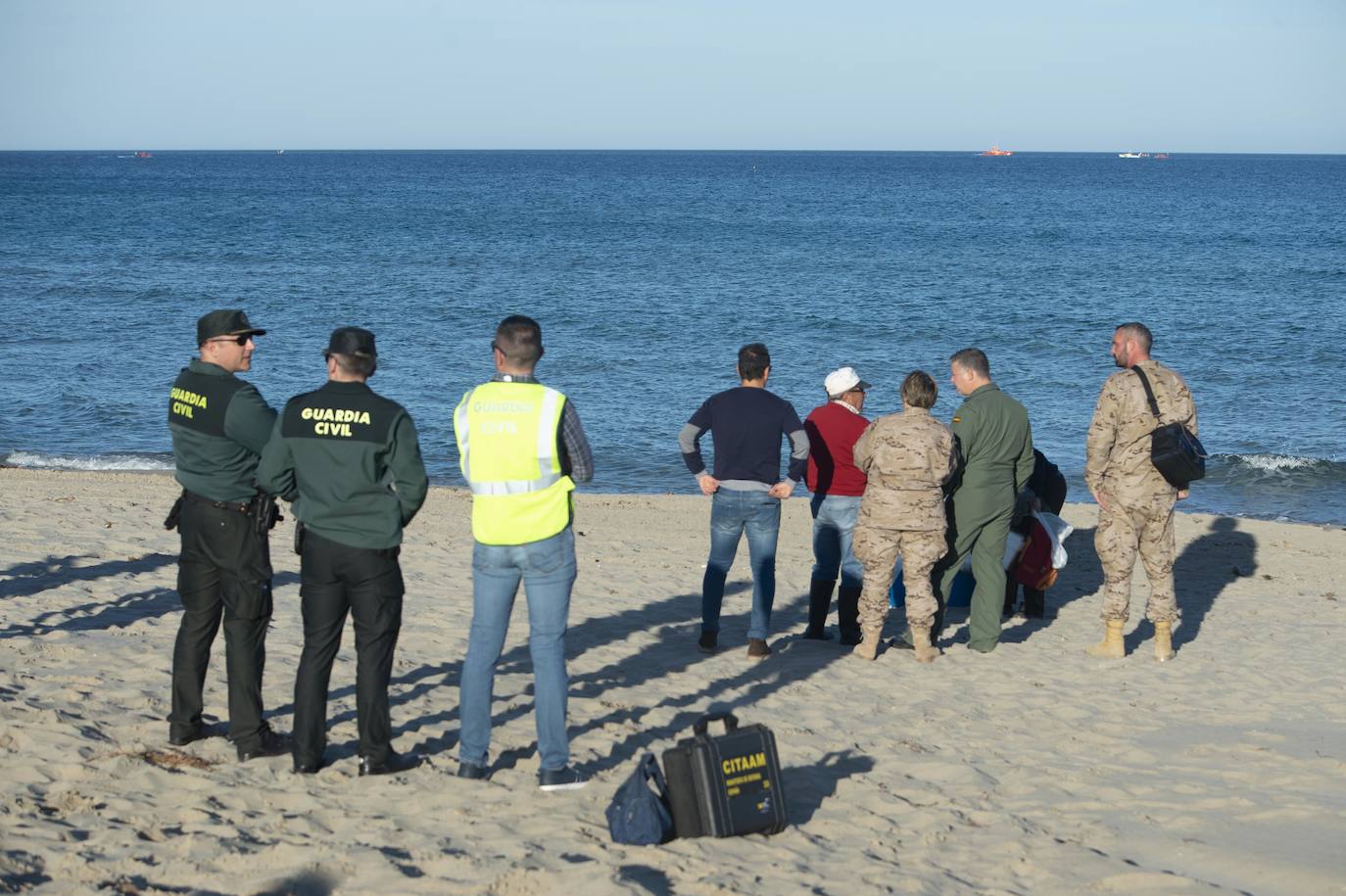 Fotos: Nuevo accidente de un piloto de la AGA en la costa de la Región de Murcia