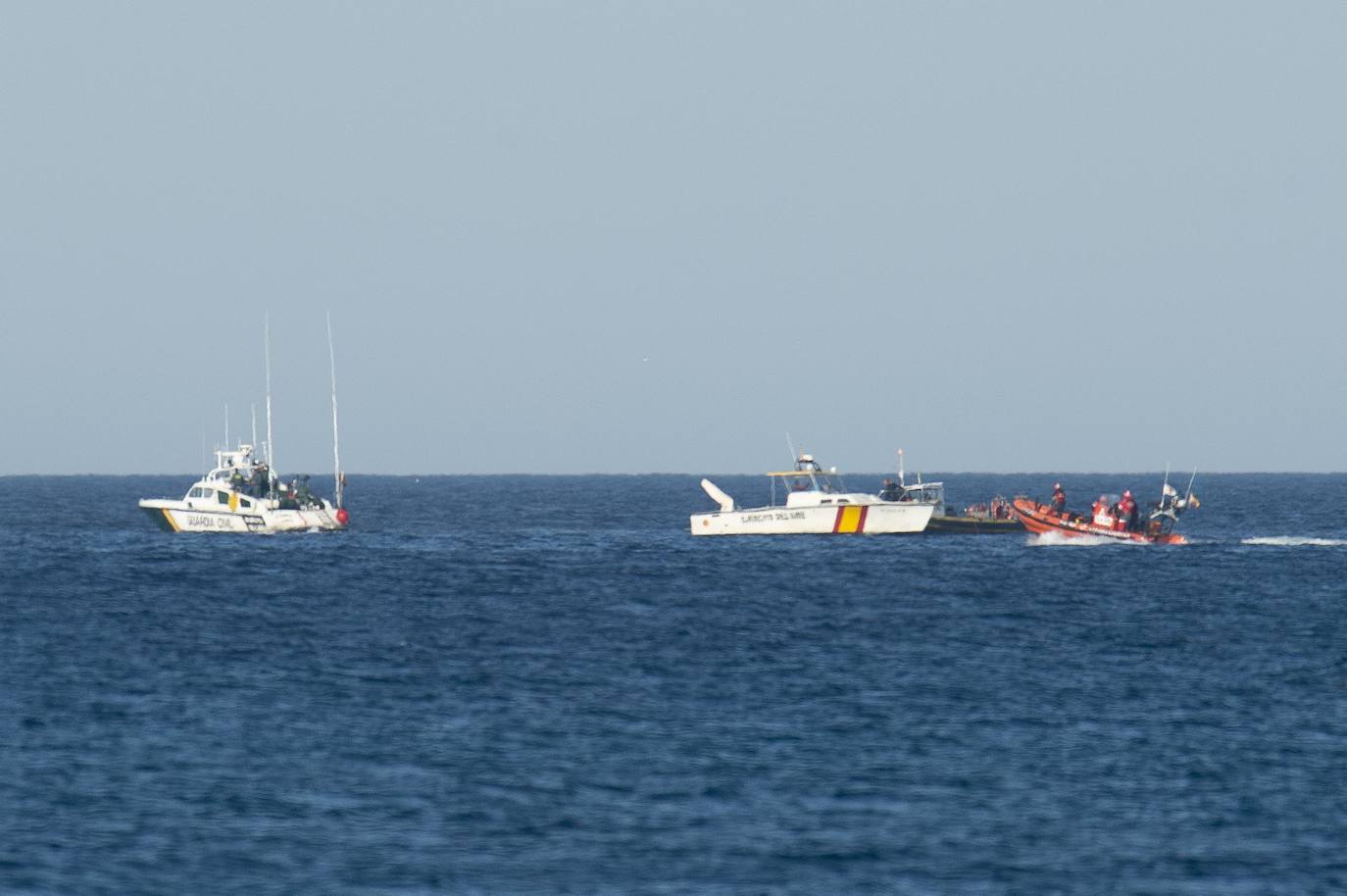 Fotos: Nuevo accidente de un piloto de la AGA en la costa de la Región de Murcia
