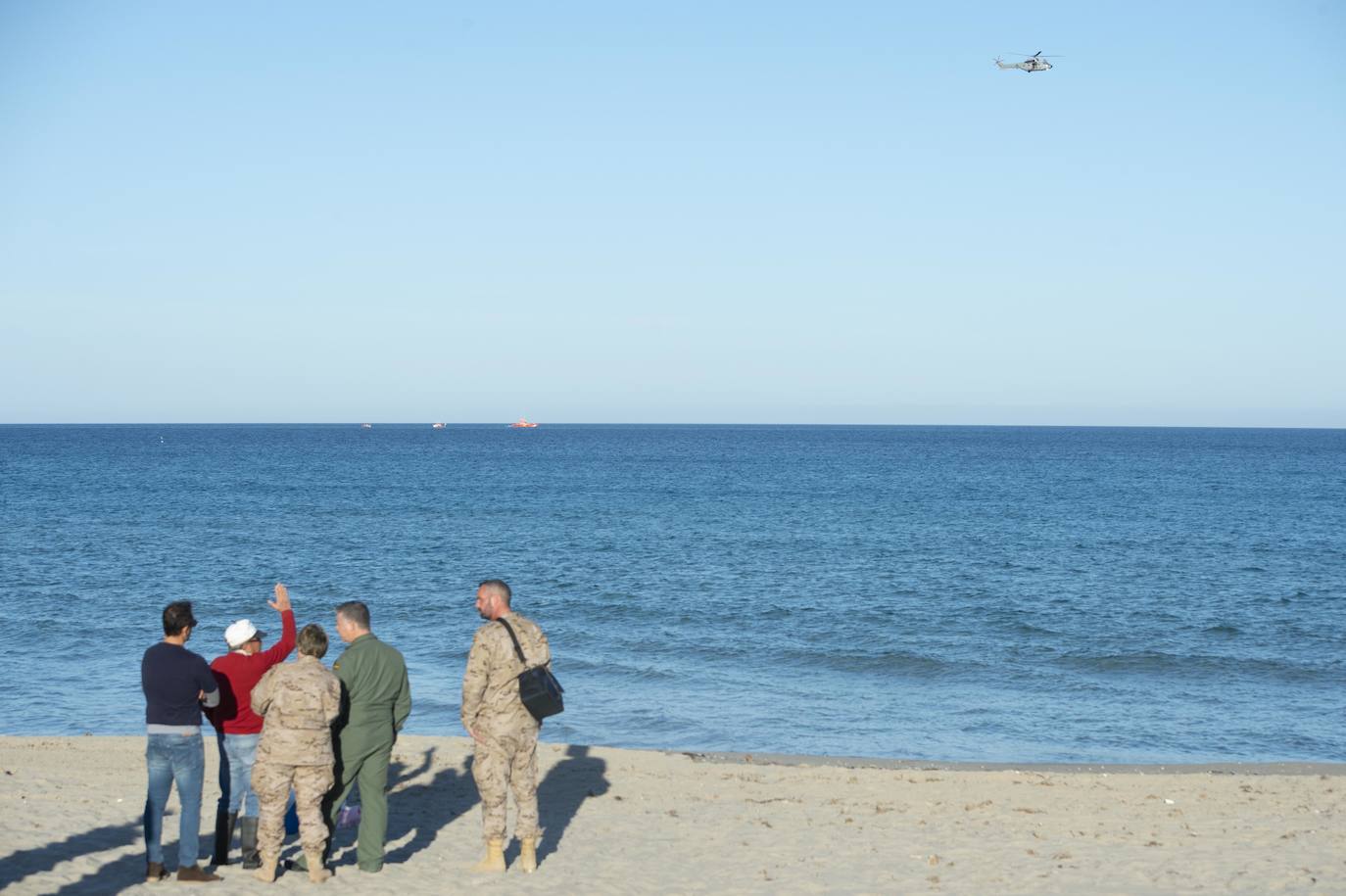 Fotos: Nuevo accidente de un piloto de la AGA en la costa de la Región de Murcia