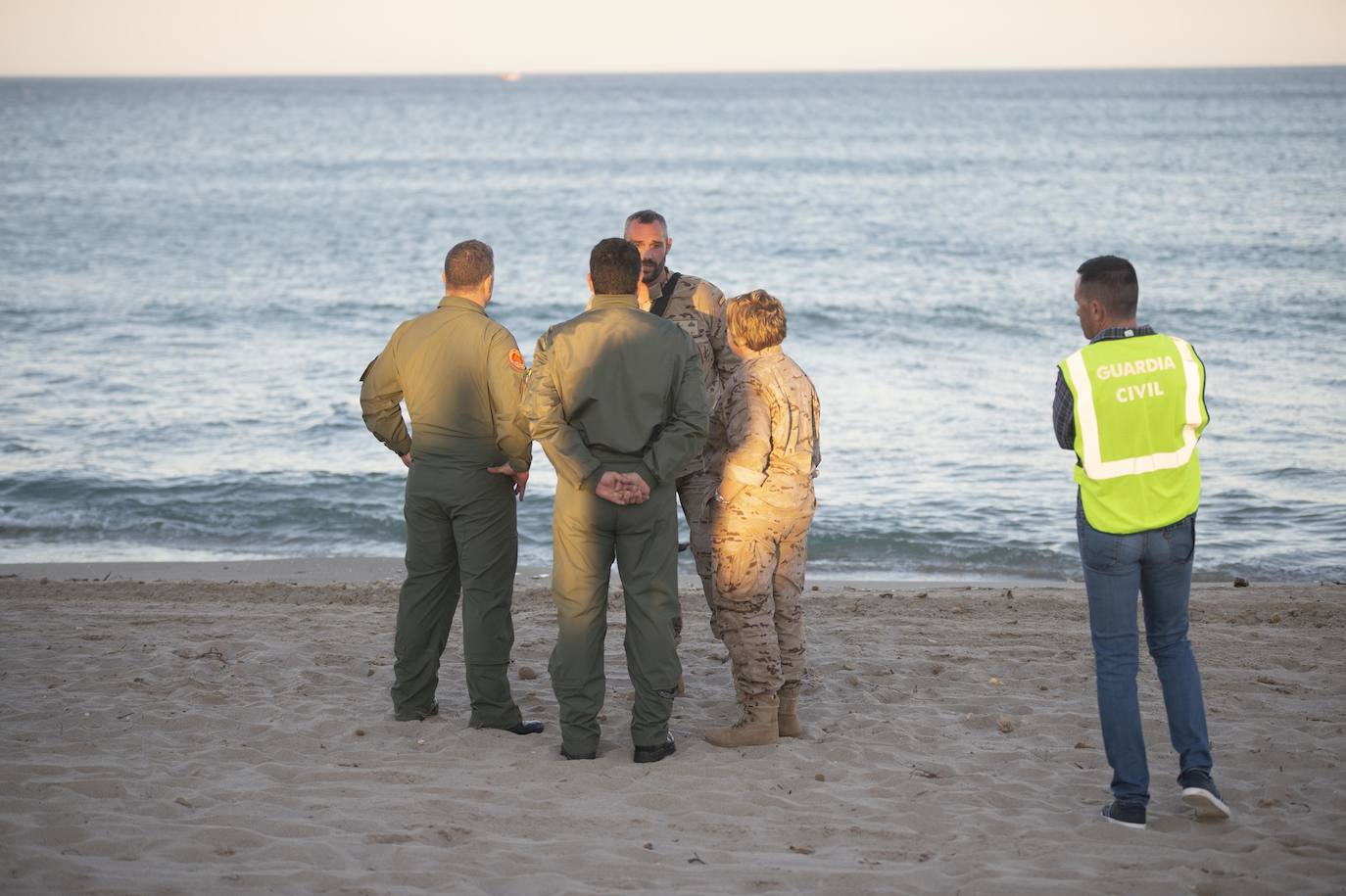 Fotos: Nuevo accidente de un piloto de la AGA en la costa de la Región de Murcia
