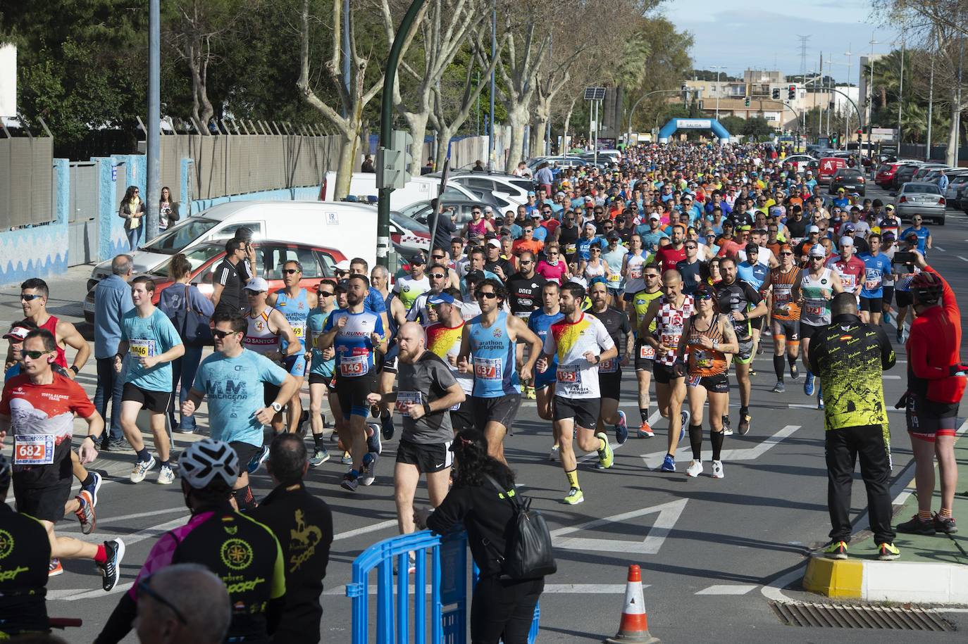 Fotos: Juan Ramón García y Wafiya Benali vencen en la Media Maratón de Cartagena