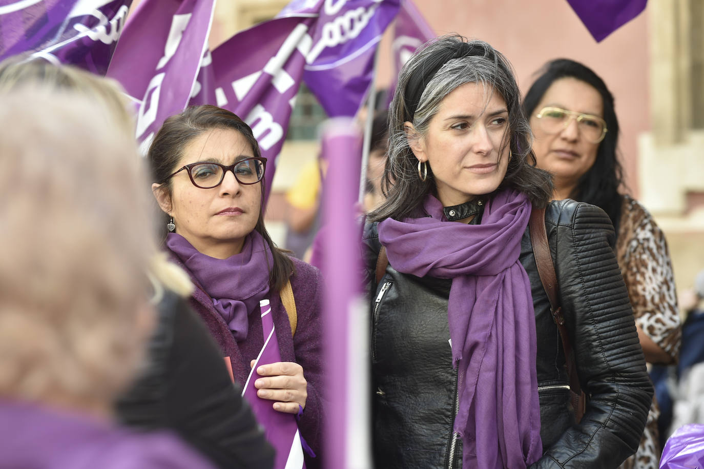 Fotos: Los estudiantes protestan en Murcia por una «ofensiva salvaje contra los derechos conquistados»