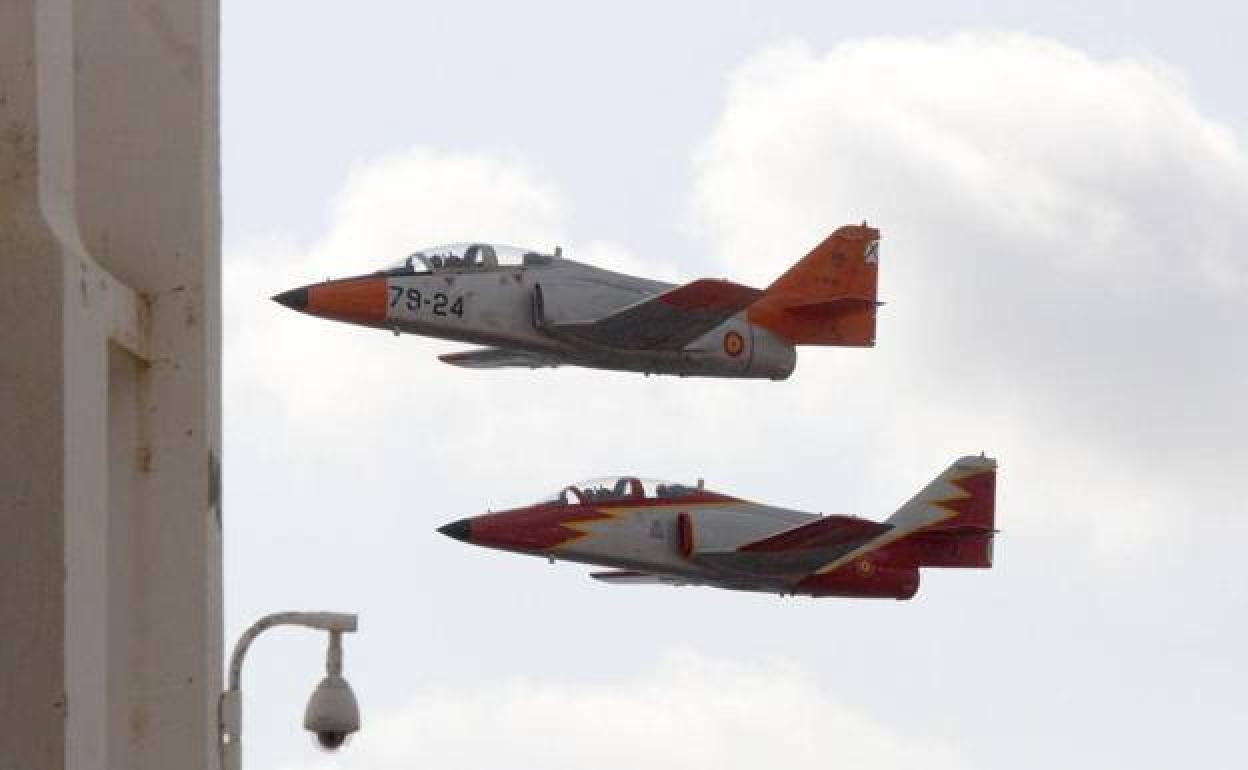 Dos C-101 de la Academia General del Aire, en una imagen de archivo. 