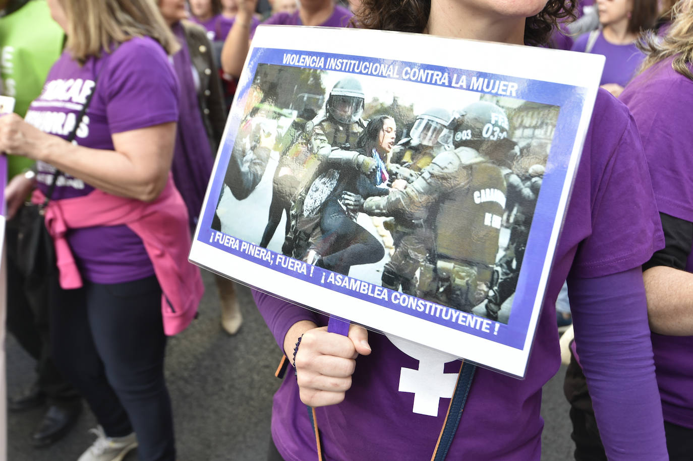 La manifestación transcurrió en un ambiente sano, alegre y reivindicativo.