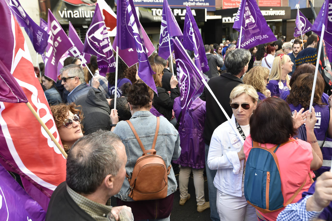 La manifestación transcurrió en un ambiente sano, alegre y reivindicativo.