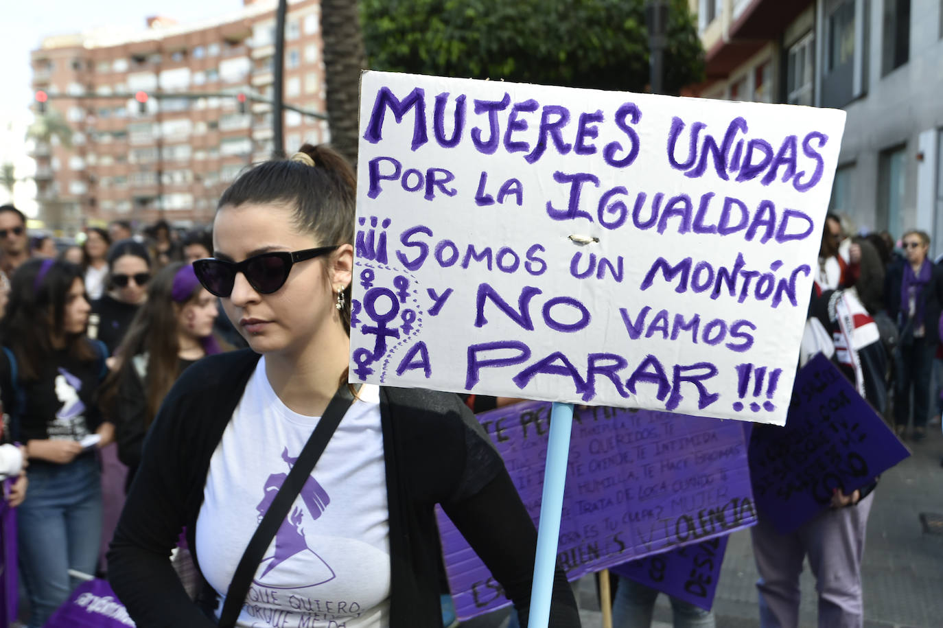 La manifestación transcurrió en un ambiente sano, alegre y reivindicativo.