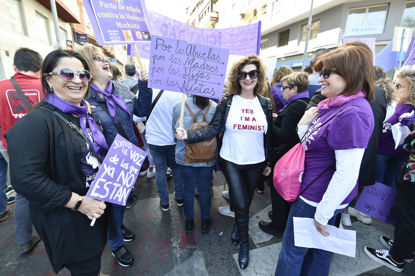 La manifestación transcurrió en un ambiente sano, alegre y reivindicativo.