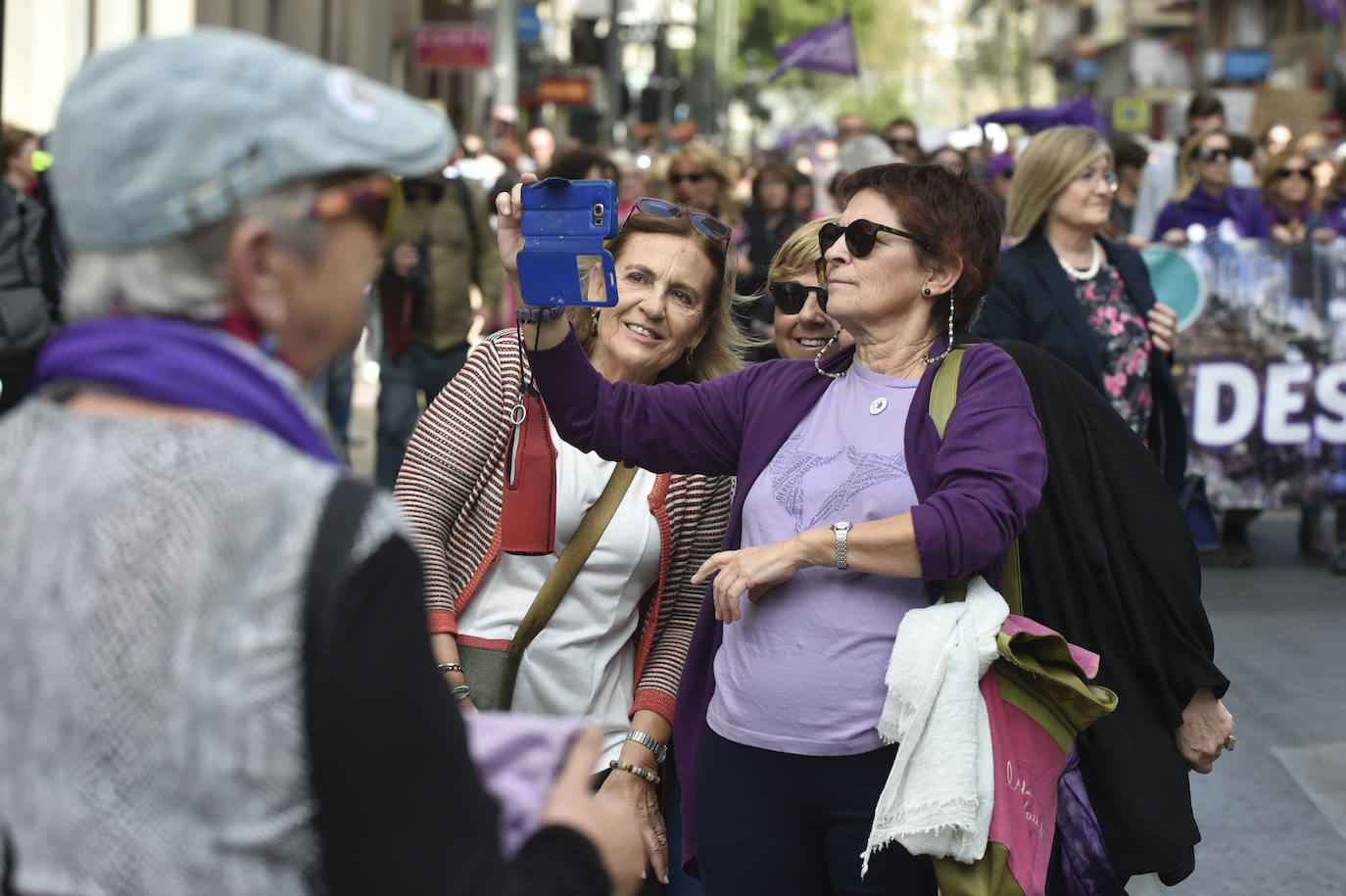 La manifestación transcurrió en un ambiente sano, alegre y reivindicativo.