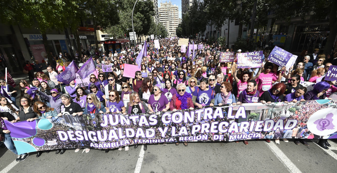 La manifestación transcurrió en un ambiente sano, alegre y reivindicativo.