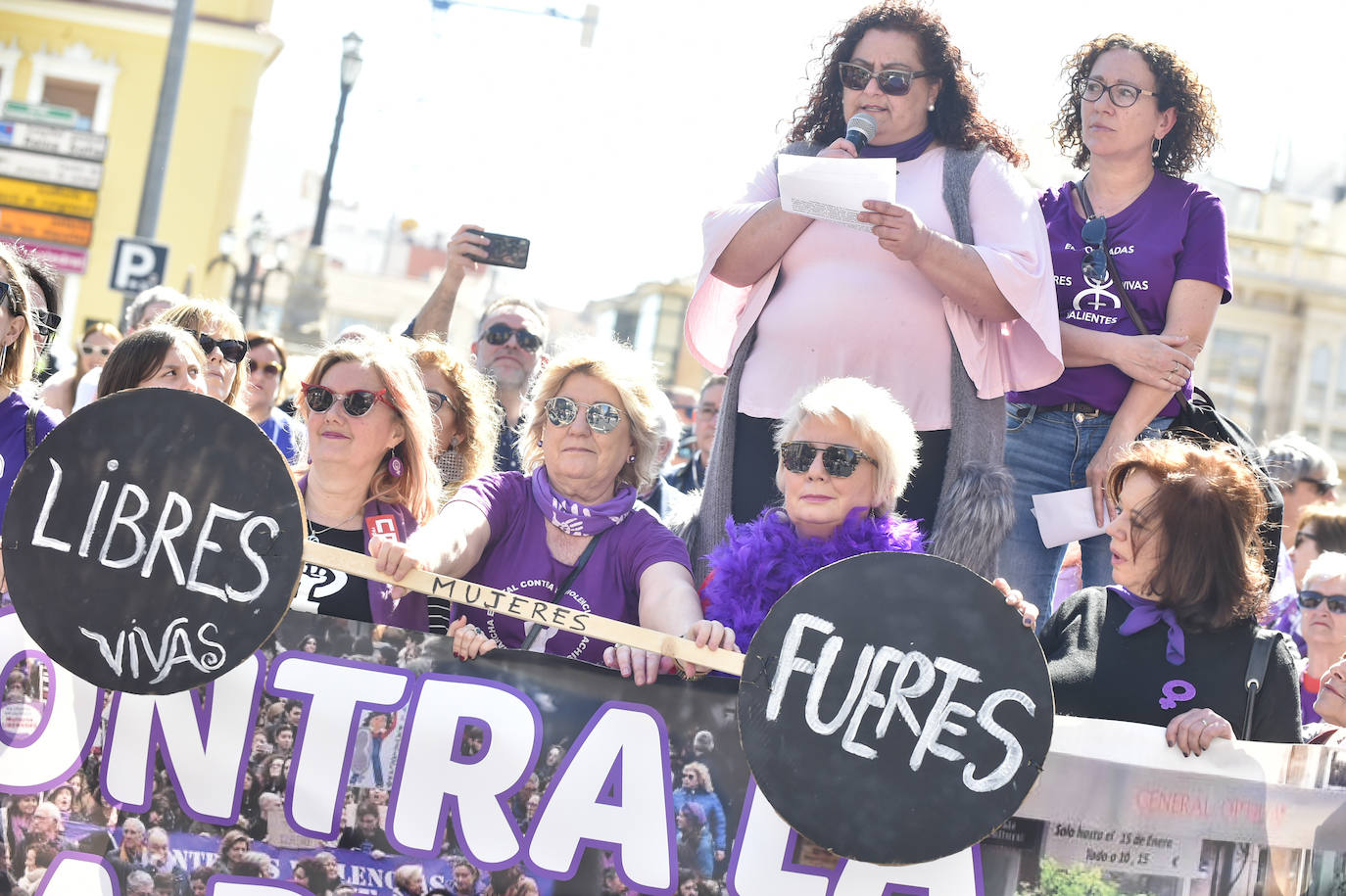 La manifestación transcurrió en un ambiente sano, alegre y reivindicativo.