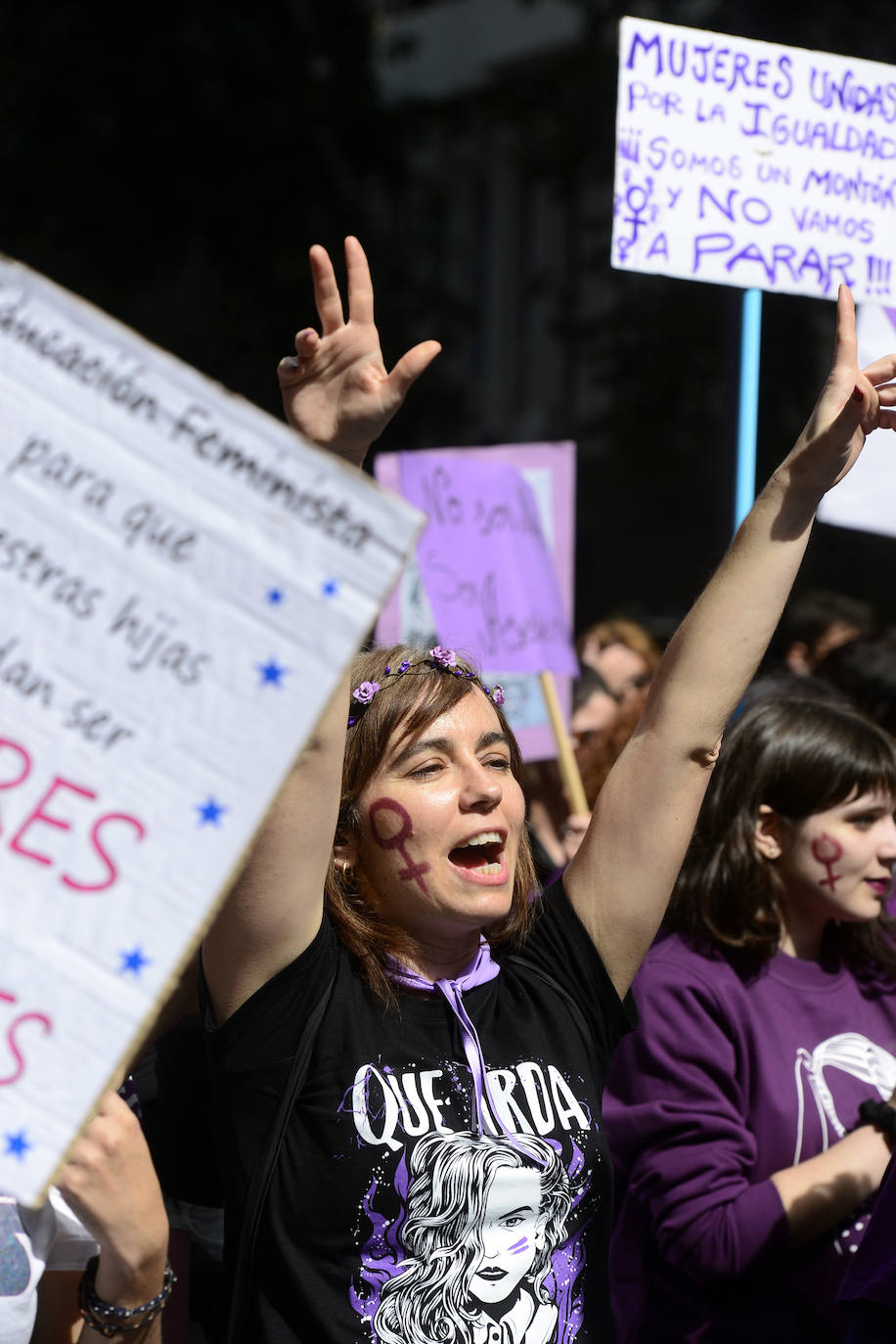 Fotos: Miles de voces claman en Murcia contra la desigualdad de las mujeres