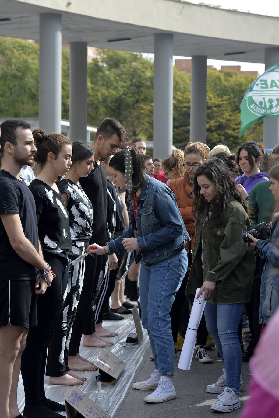 Fotos: Tensión y denuncias cruzadas en la concentración del Frente Estudiantil