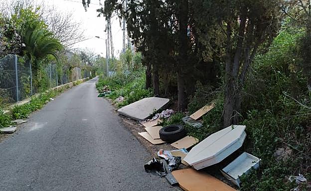 Desechos en la Calle Doctor De la Peña.