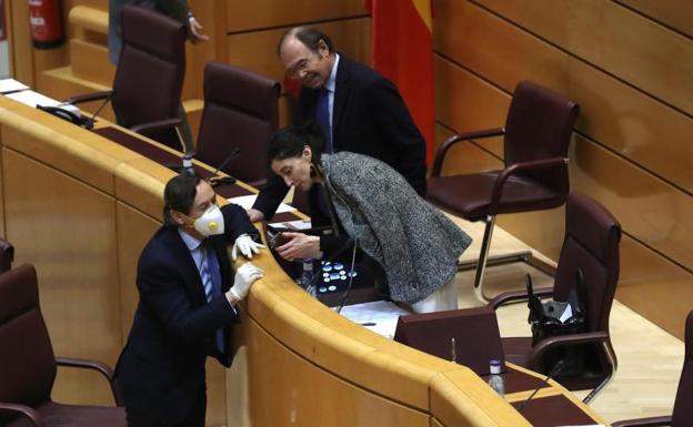 El pleno del Senado de este martes. 