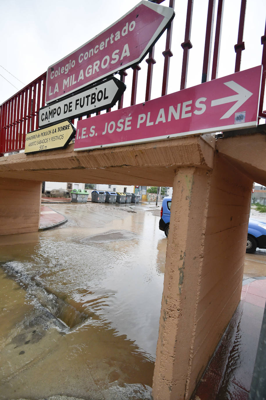 Efectos del temporal en Espinardo.