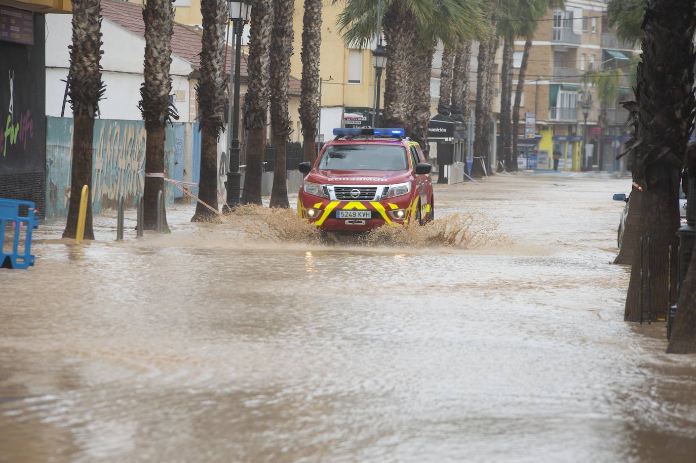 Fotos: Las lluvias vuelven a anegar Los Alcázares