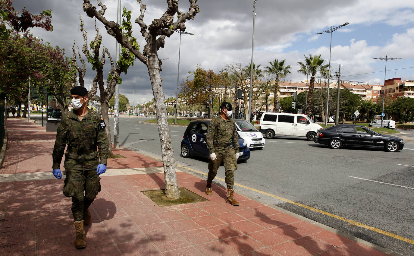 Fotos: Las Fuerzas Armadas se despliegan en Murcia