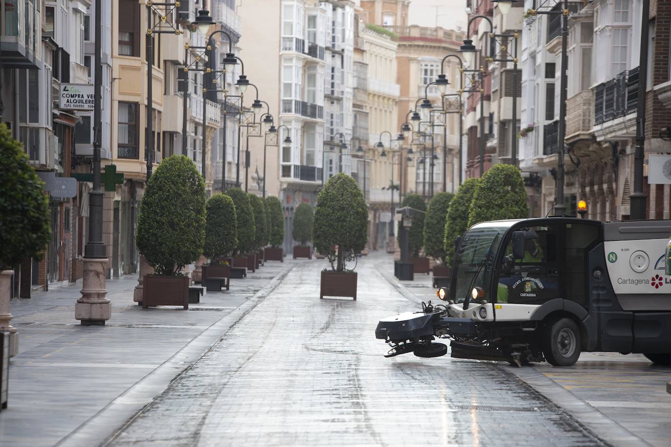 Fotos: Cartagena se queda parada y vacía