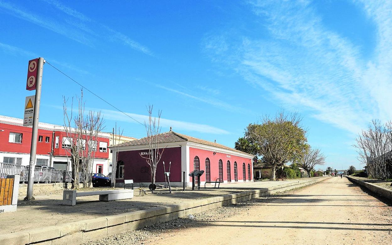 Estado de la vía verde de la Costera Sur, a su paso por Beniaján. 