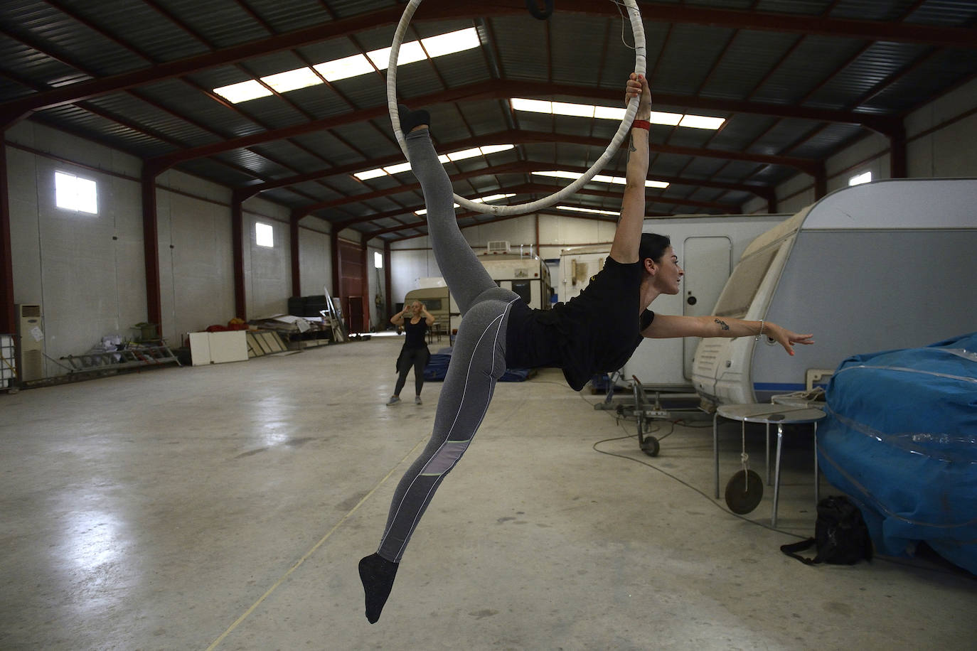 Fotos: Malabaristas y payasos en cuarentena