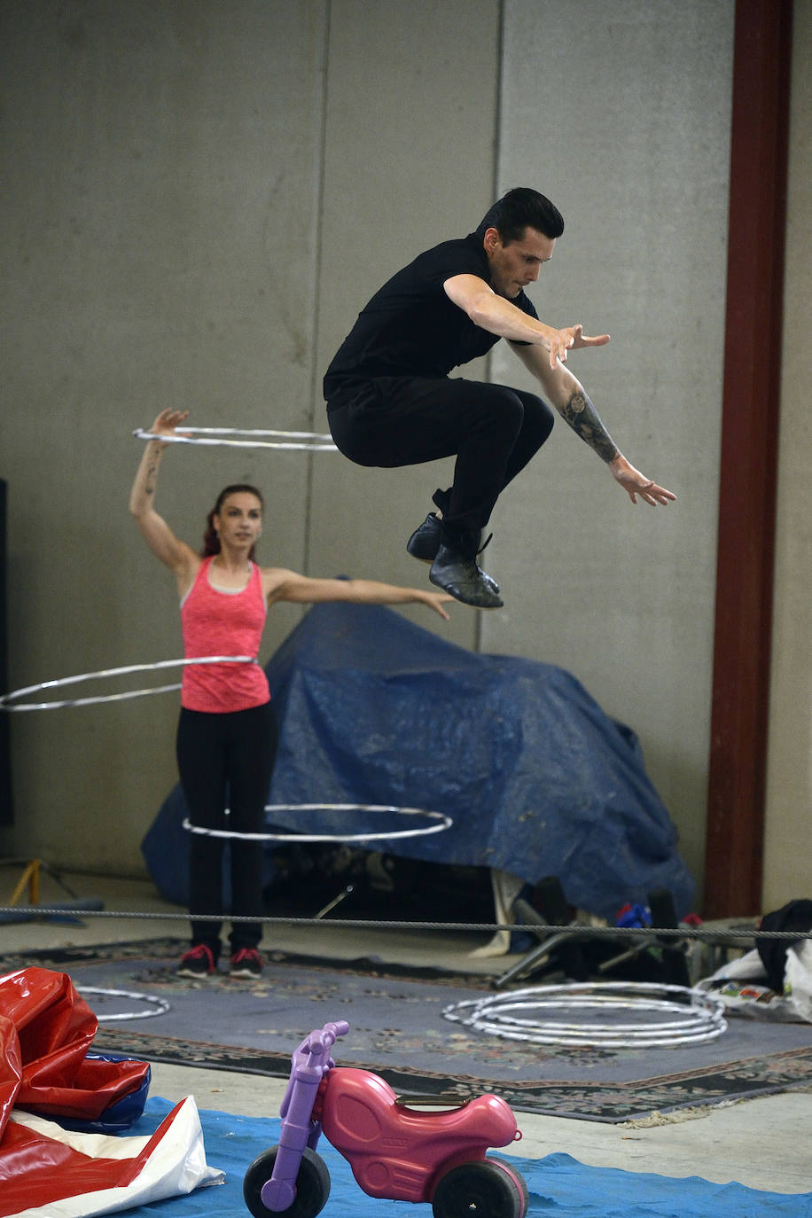 Fotos: Malabaristas y payasos en cuarentena