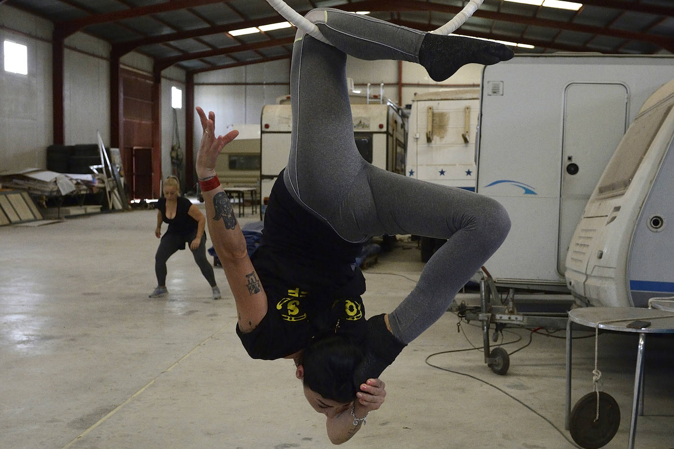 Fotos: Malabaristas y payasos en cuarentena