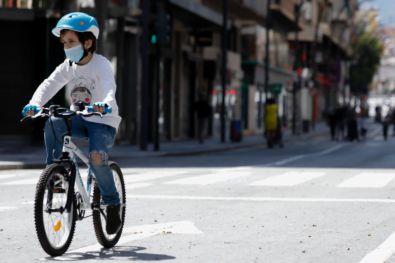 Fotos: Los niños vuelven a pasear por las calles de la Región