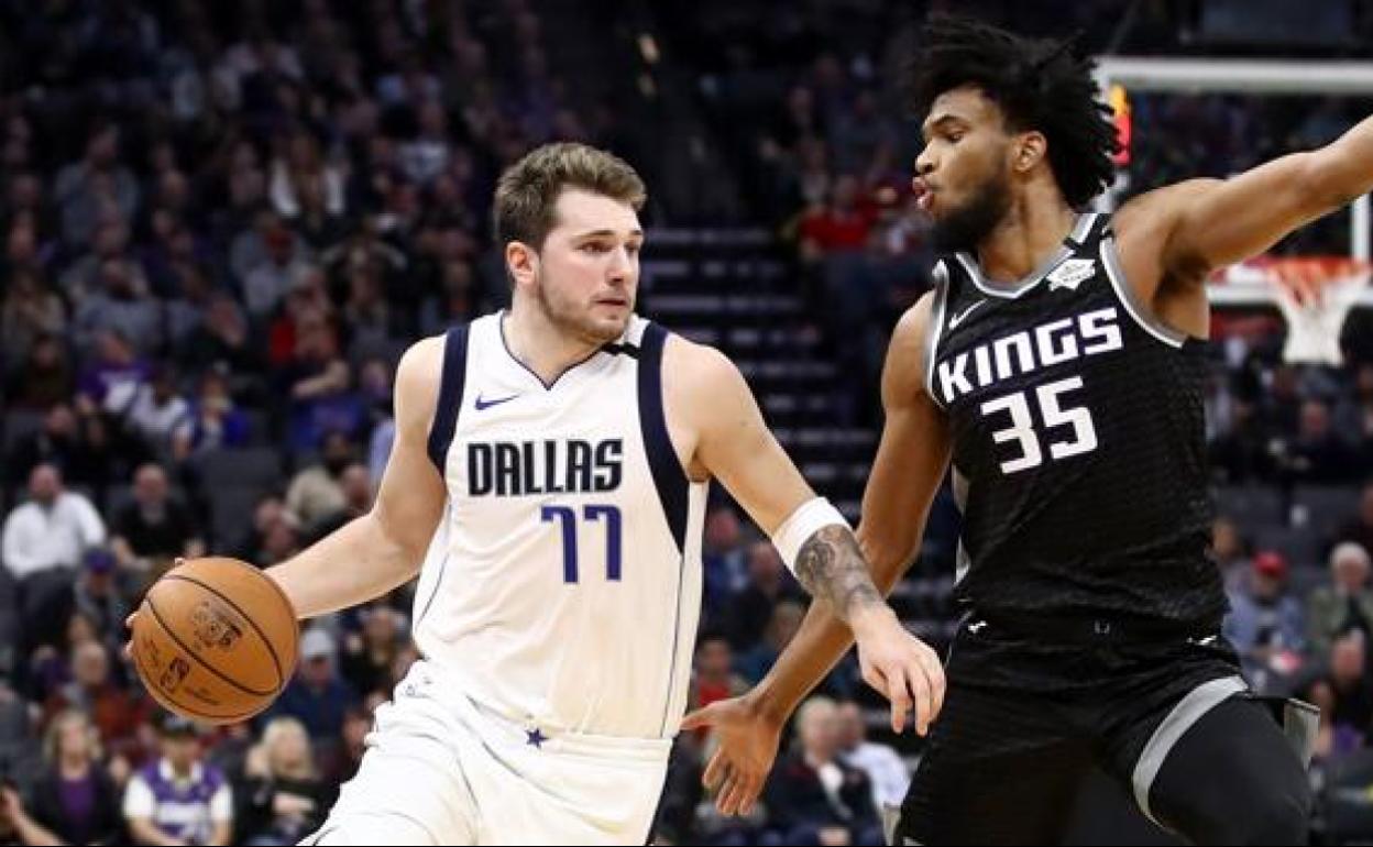 Luka Doncic, frente a los Kings. 