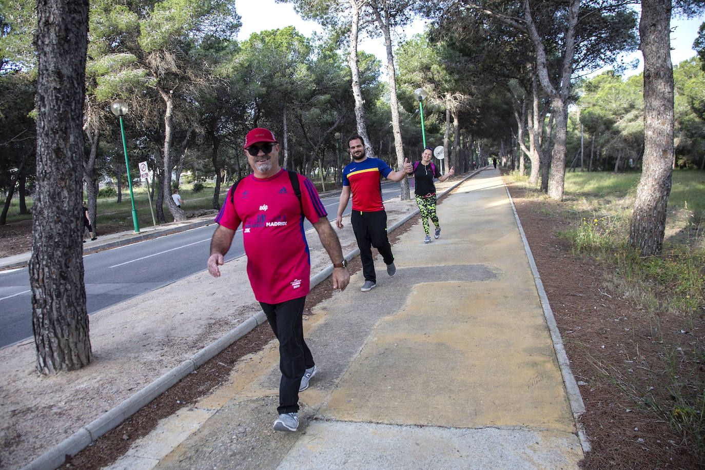 Fotos: Los murcianos salen a pasear y hacer deporte tras más de un mes de confinamiento