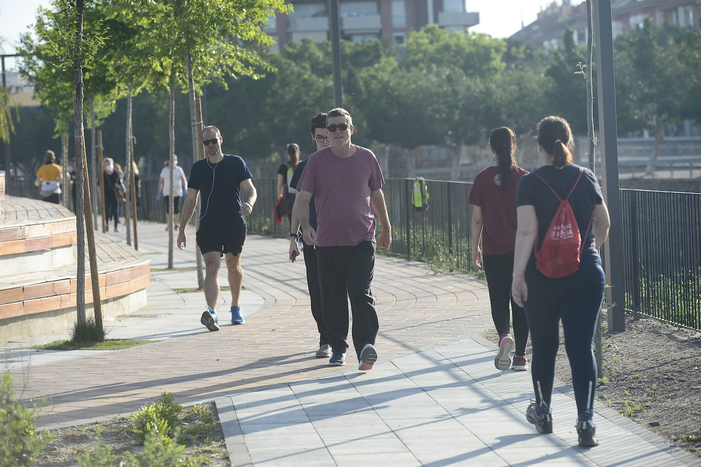 Fotos: Los murcianos salen a pasear y hacer deporte tras más de un mes de confinamiento