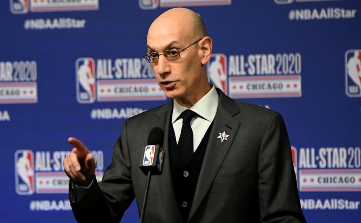 Adam Silver, comisionado de la NBA. 