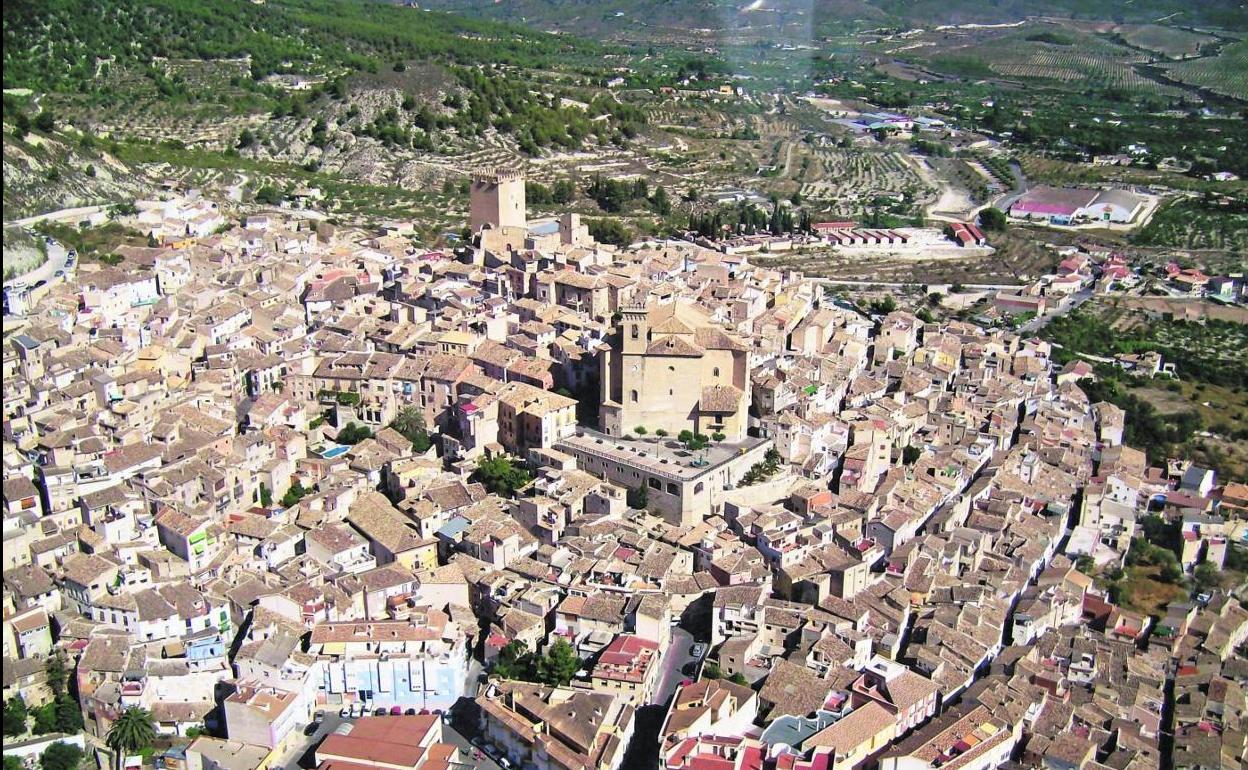 Vista aérea de Moratalla, uno de los municipios que se libran de las franjas horarias.