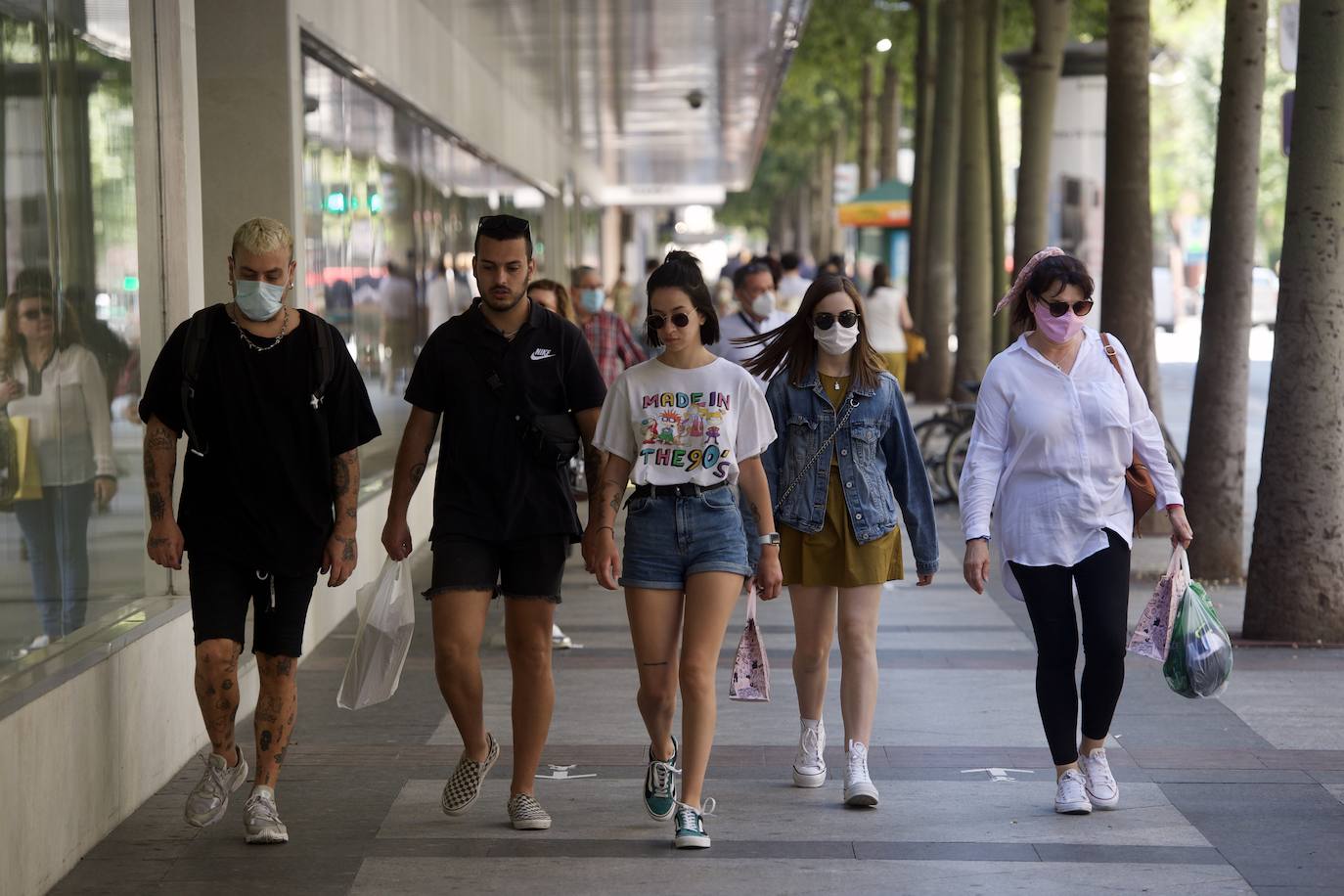 Fotos: Las mascarillas toman las calles de Murcia