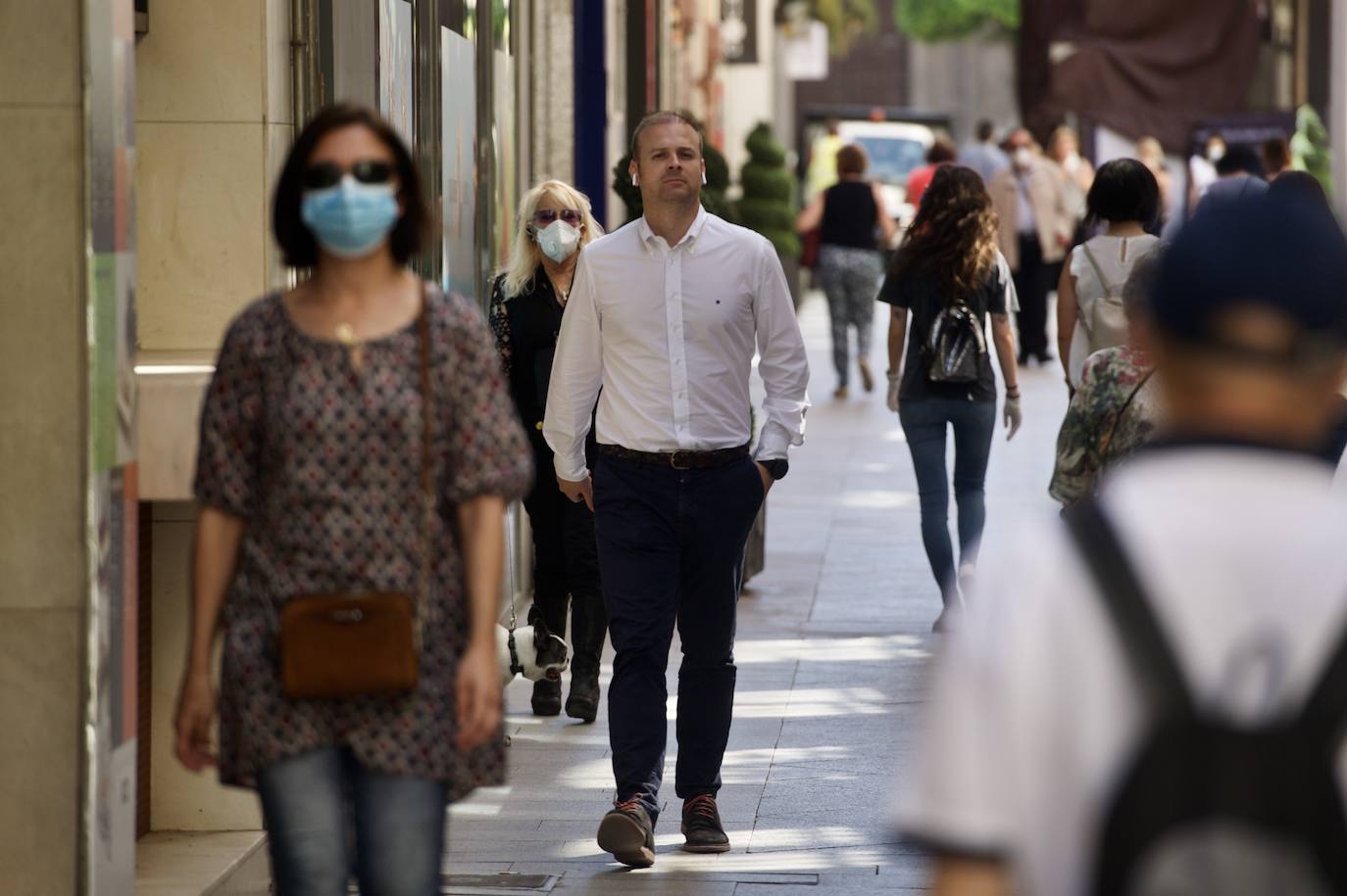 Fotos: Las mascarillas toman las calles de Murcia