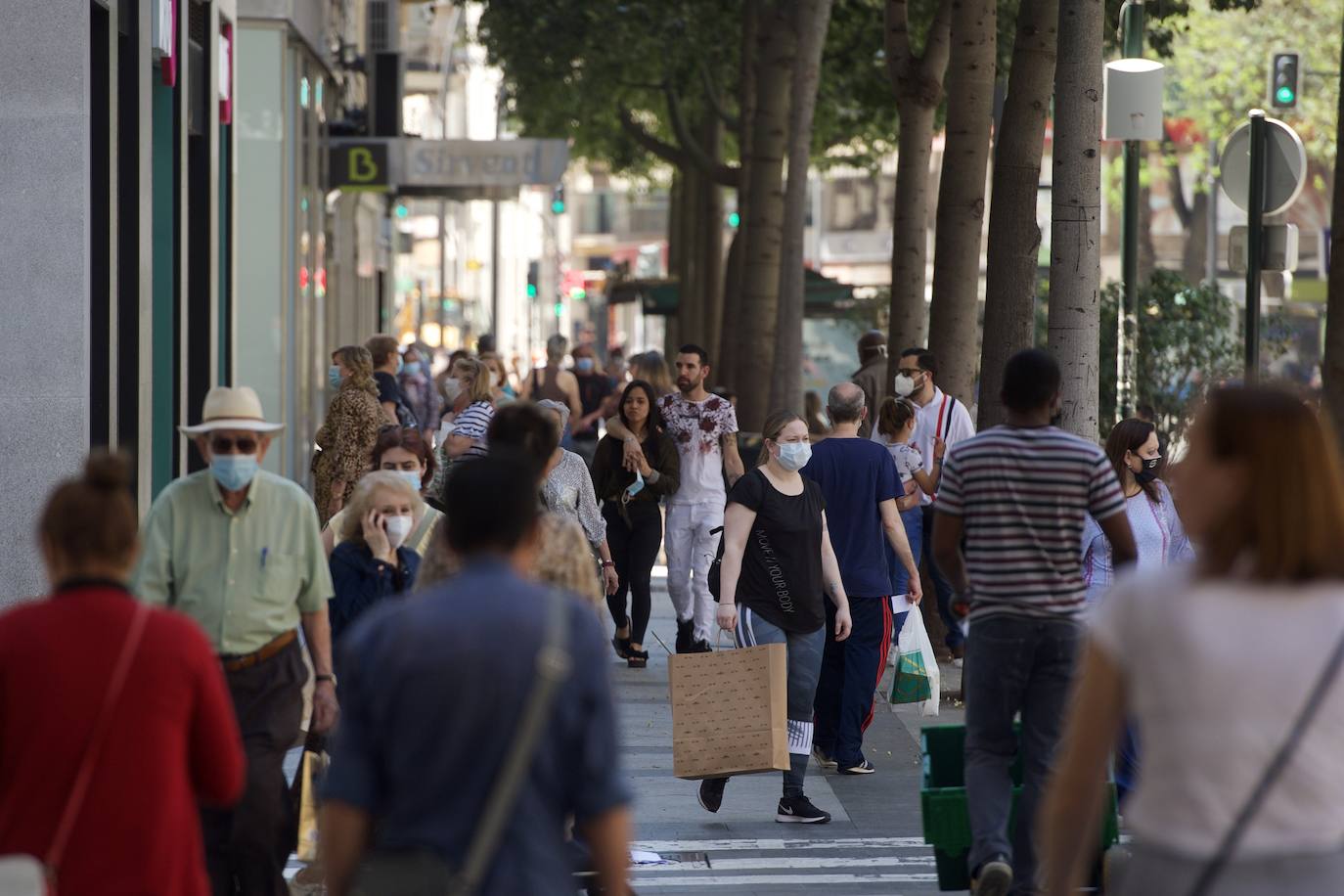 Fotos: Las mascarillas toman las calles de Murcia