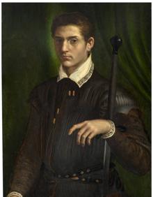 Imagen secundaria 2 - 'Horizontes en círculo', de Carmen Baena, en la galería MA Arte Contemporáneo. | 'Retrato de caballero', de Volterra, en El Prado.