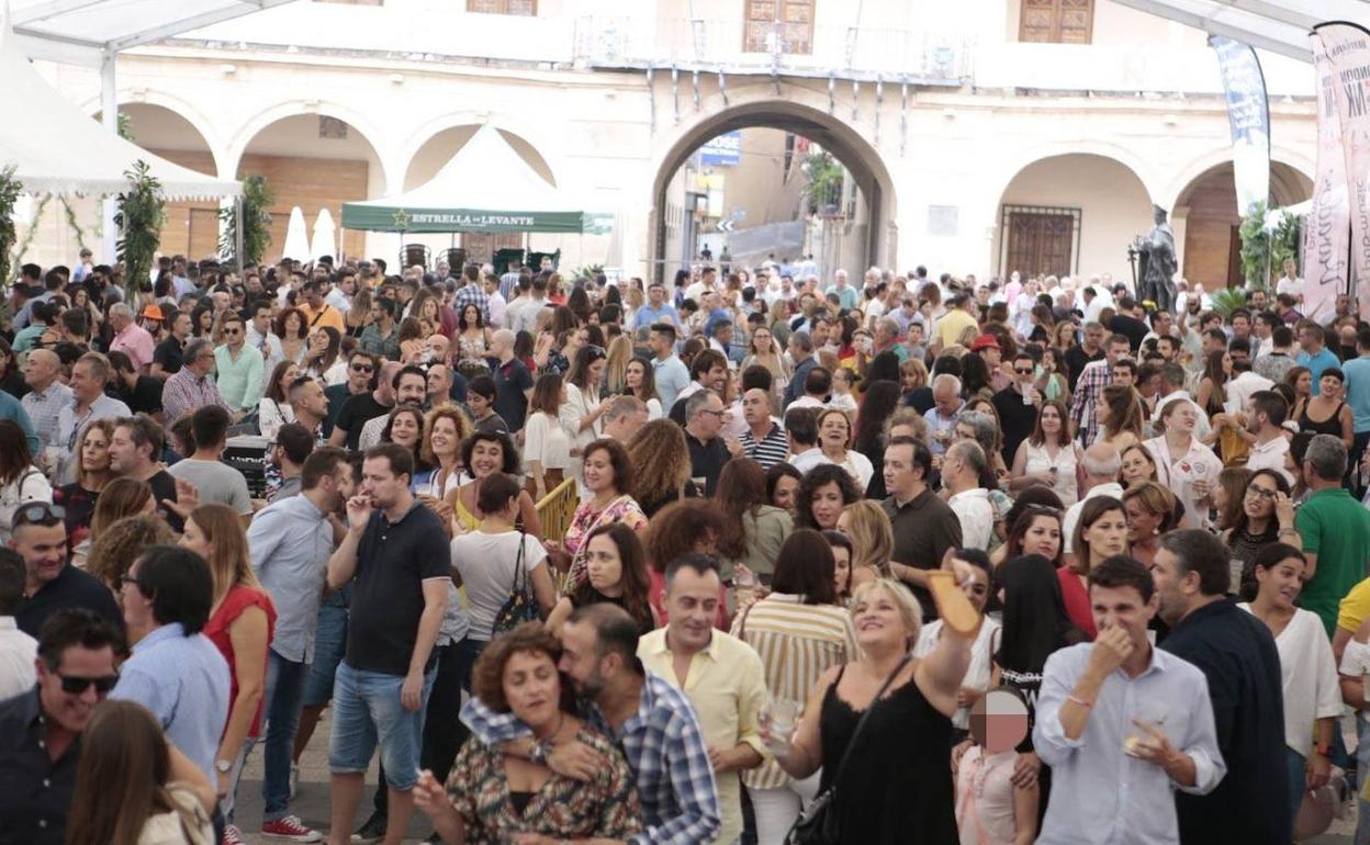 Plaza de España durante los festejos del año anterior.