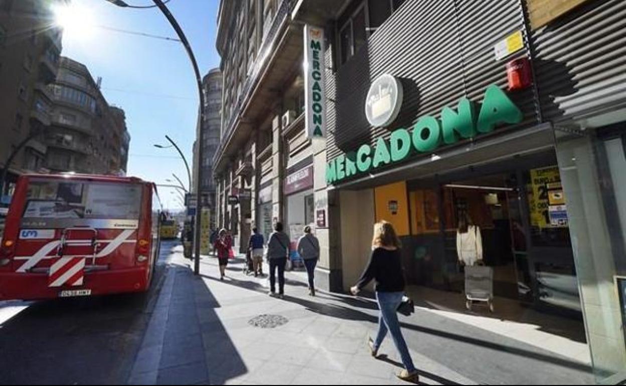 Supermercado Mercadona en Murcia.