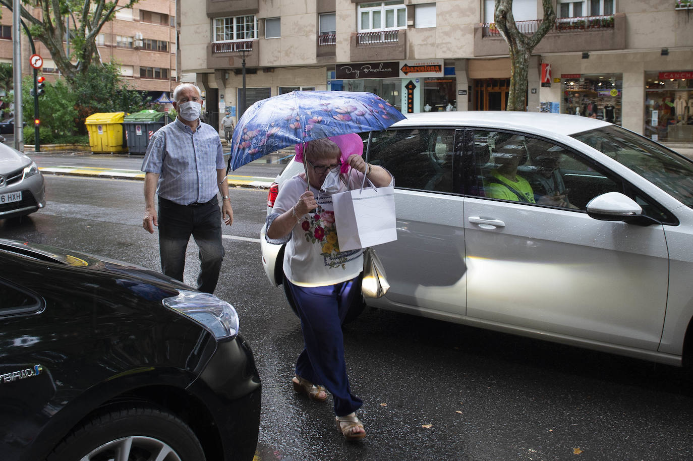 Fotos: Las lluvias provocan cinco accidentes y 68 incidencias en la Región