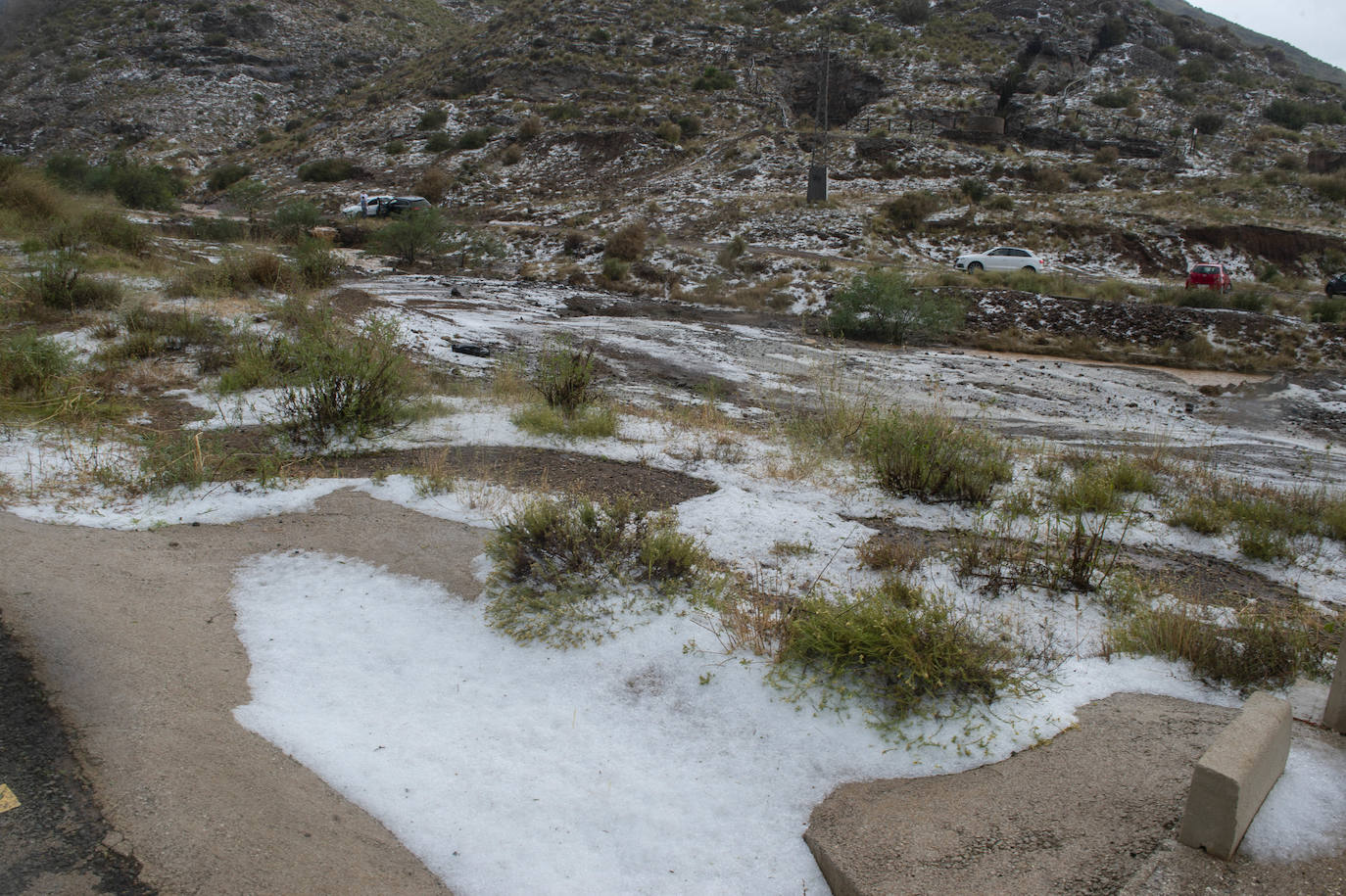 Fotos: Las lluvias provocan cinco accidentes y 68 incidencias en la Región