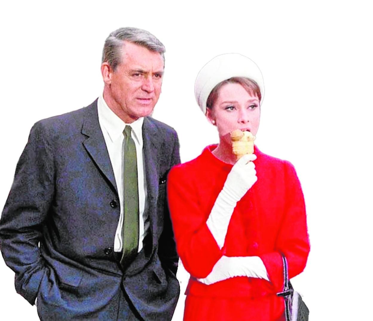 Cary Grant y Audrey Hepburn protagonizan 'Charada'.