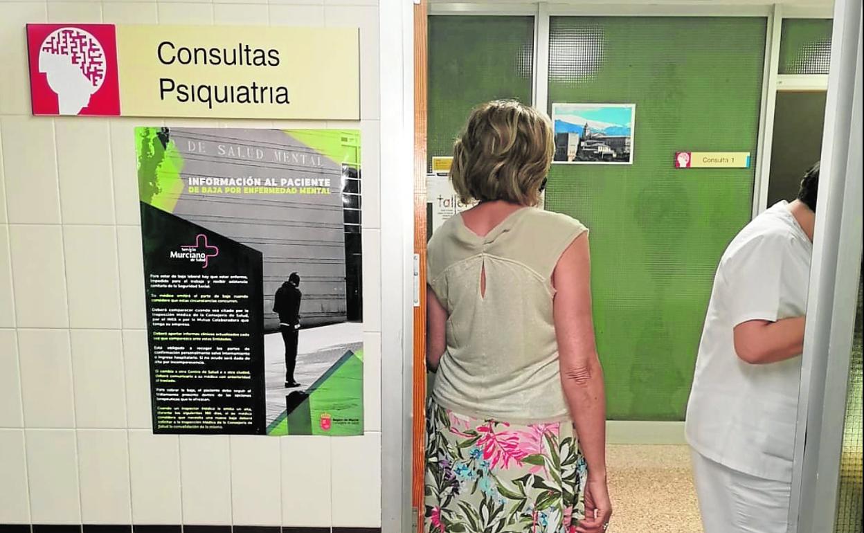 Imagen de la zona de consultas de Psiquiatría del Hospital Morales Meseguer. 