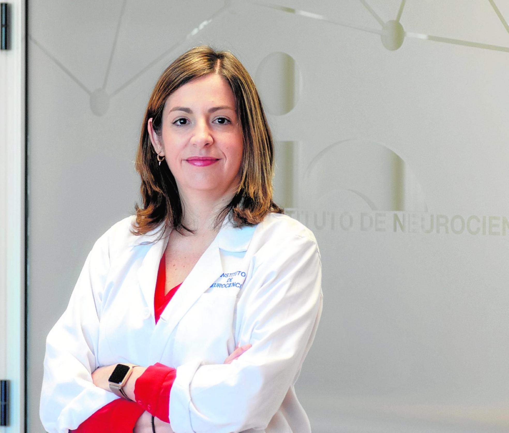 Berta López Sánchez-Laorden, en el Instituto de Neurociencias. IN-CSIC