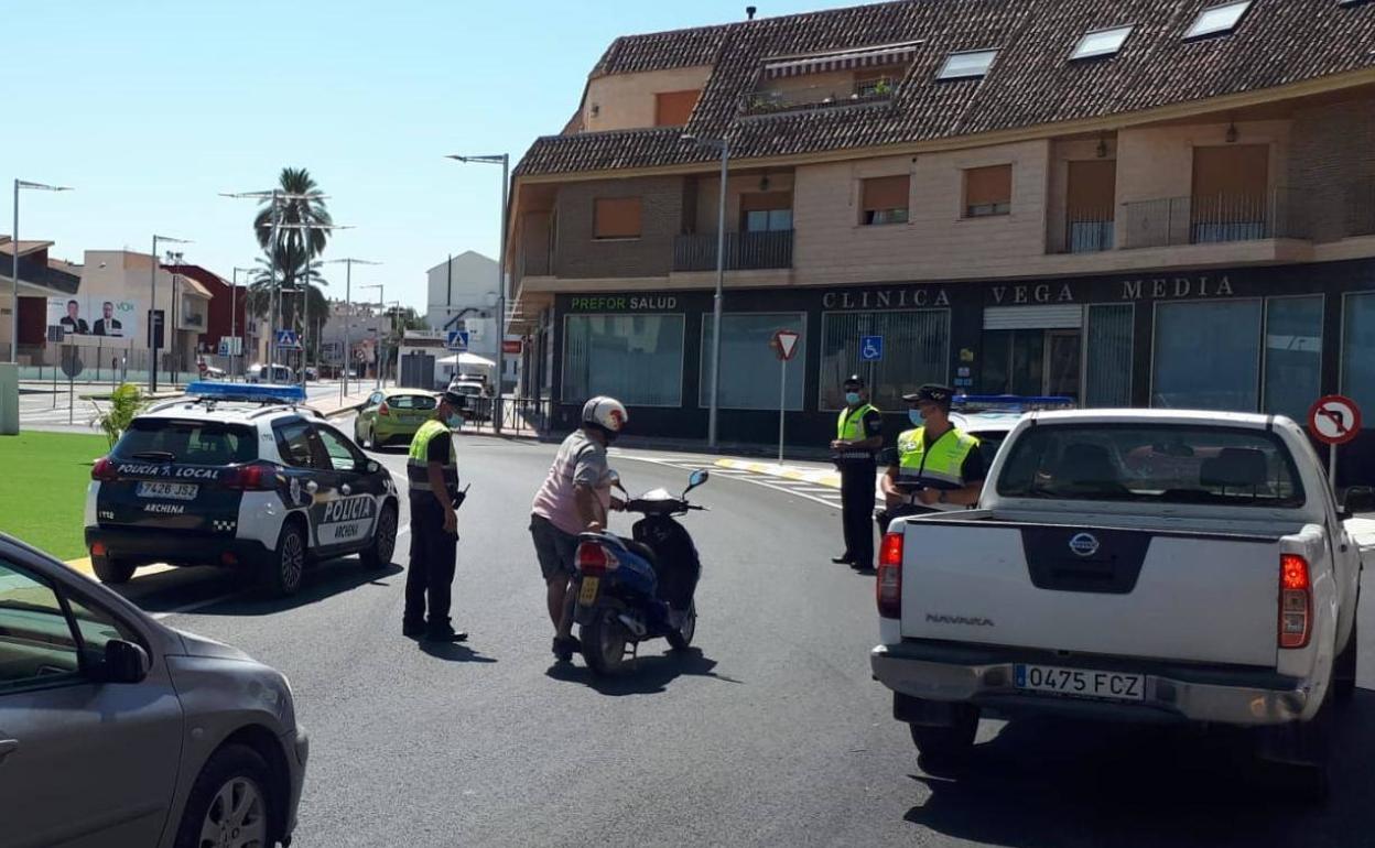 Operativo policial en Archena.