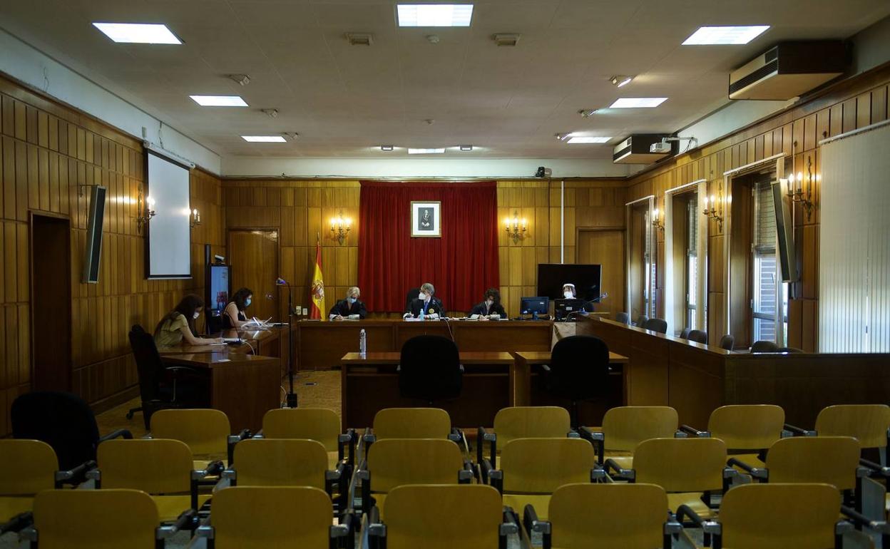 Imagen de archivo del inicio de la actividad judicial tras el confinamiento.