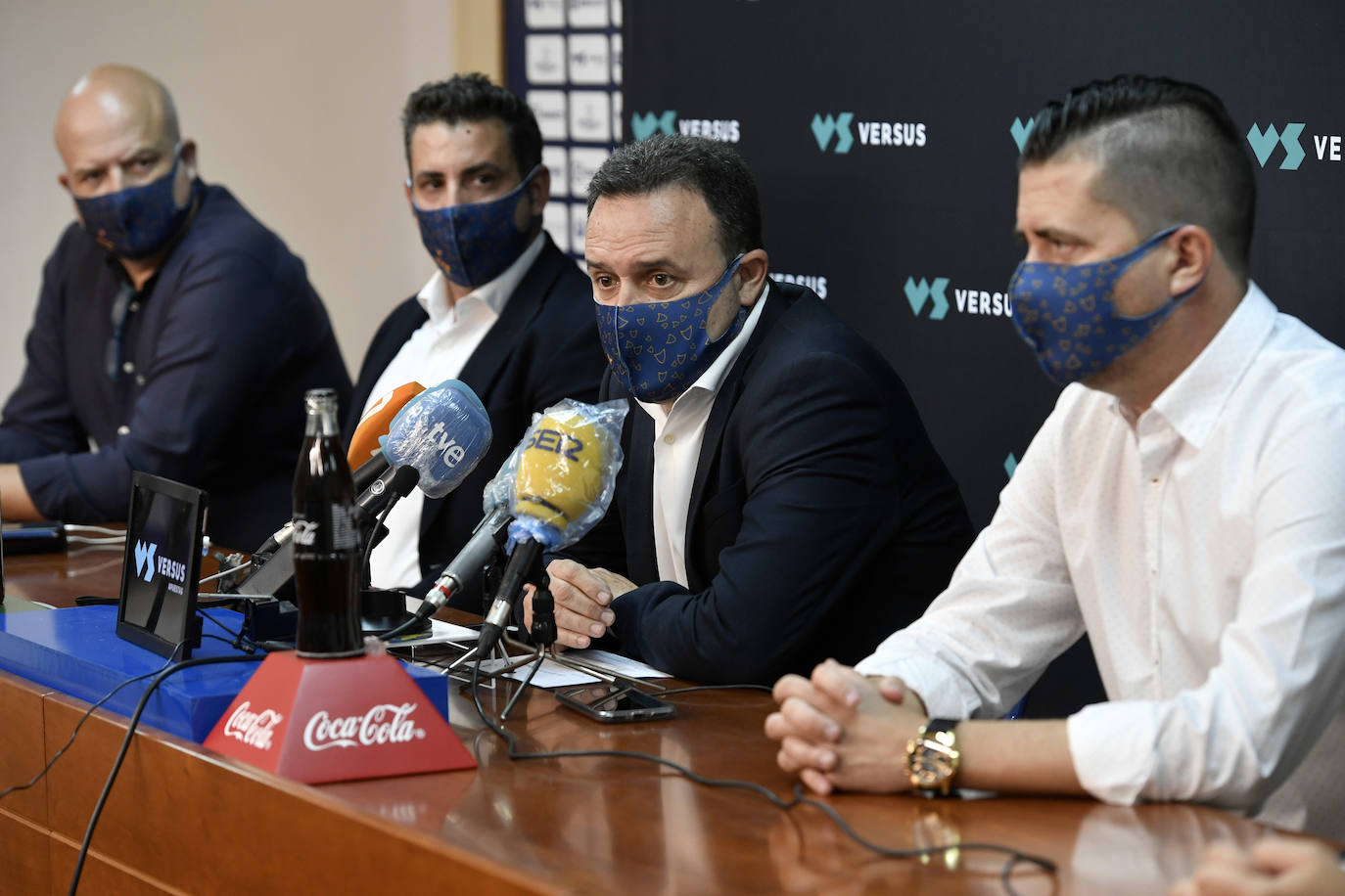 Fotos: Presentación de José María Salmerón como nuevo entrenador del UCAM CF